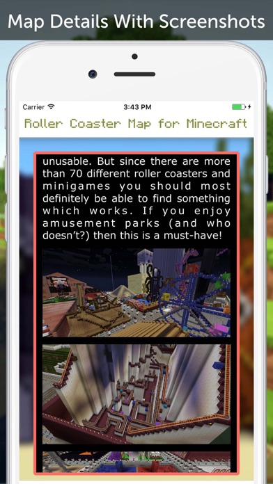 Roller Coaster Map for Minecraft PEのおすすめ画像3