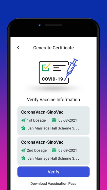 PAK Covid-19 Vaccination Pass screenshot-4