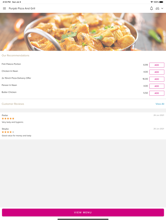 Punjab Pizza And Grill