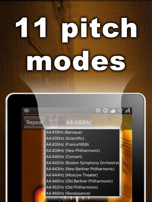 Screenshot #5 pour Cool Guitar Tuner