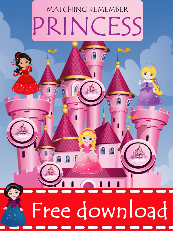 Princess Matching Remember Puzzles Games For Kids
