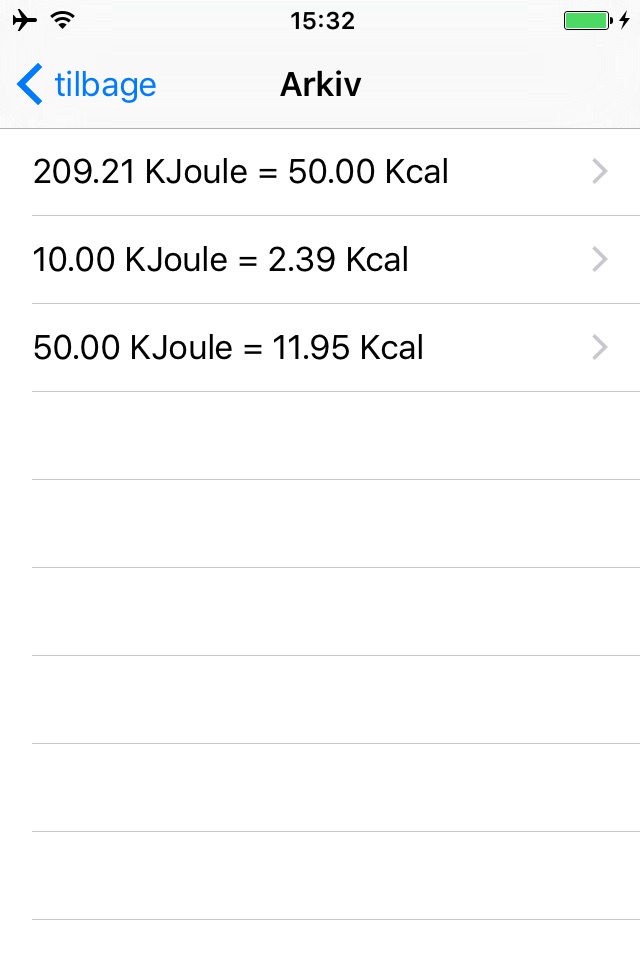 KJoule Kcal screenshot 4