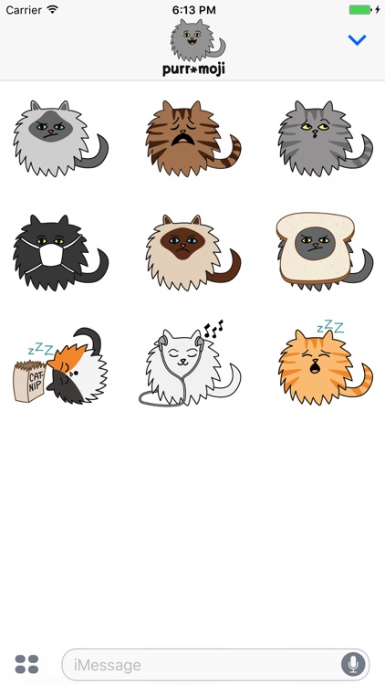 Purr-Moji Cat Stickers