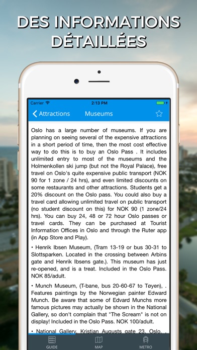 Screenshot #2 pour Oslo Guide Voyage avec Offline Maps