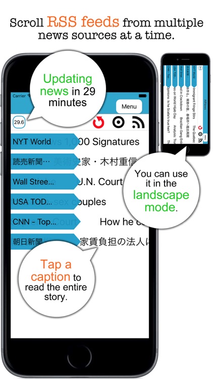 AllNews - Scrolling multiple RSS feeds