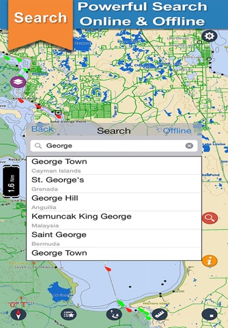 George - Ocala offline chart for lake & park trail screenshot 4