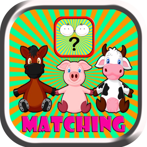 Animal Matching Memory Game for Kids Icon