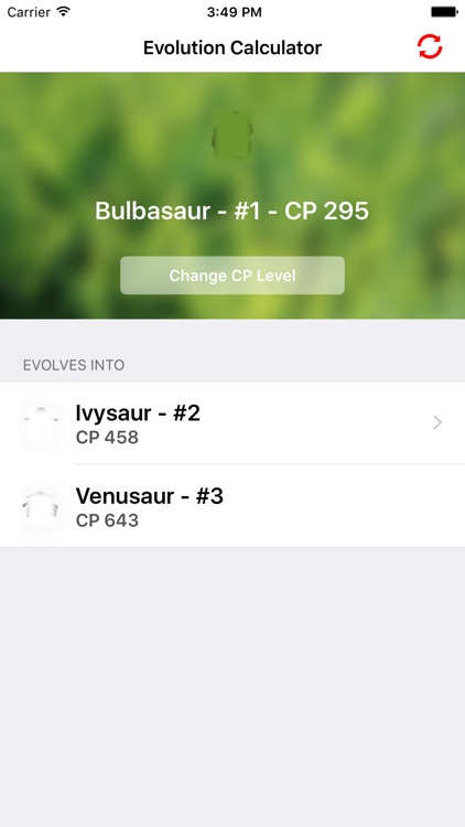 Evolution Calculator - CP & XP - for Pokemon GO!