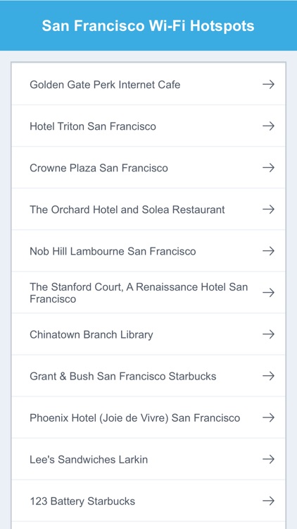 San Francisco Wifi Hotspots