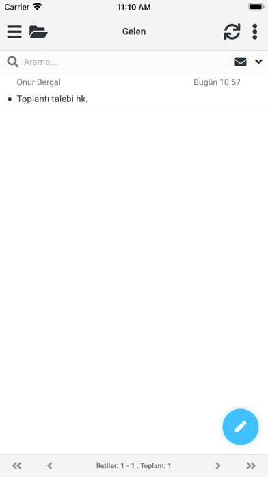E-Posta: TURKTICARET'den Screenshot