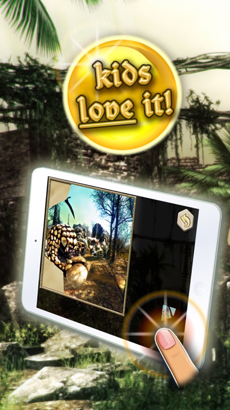 Dinosaurs walking with fun 3D puzzle game in HD screenshot 2