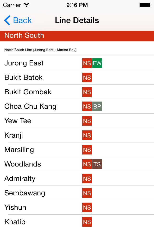 Singapore Train Route Planner screenshot 3