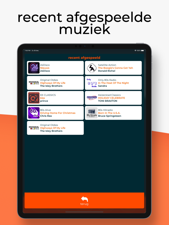 radio NED+ iPad app afbeelding 5