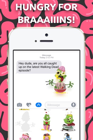 Zombie Stickers: Undead Sticker Pack for iMessage screenshot 4