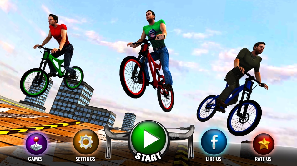 #1. Rooftop BMX Bicycle Stunt Rider - Cycle Simulation (iOS) 由: Muhammad Usman Shah