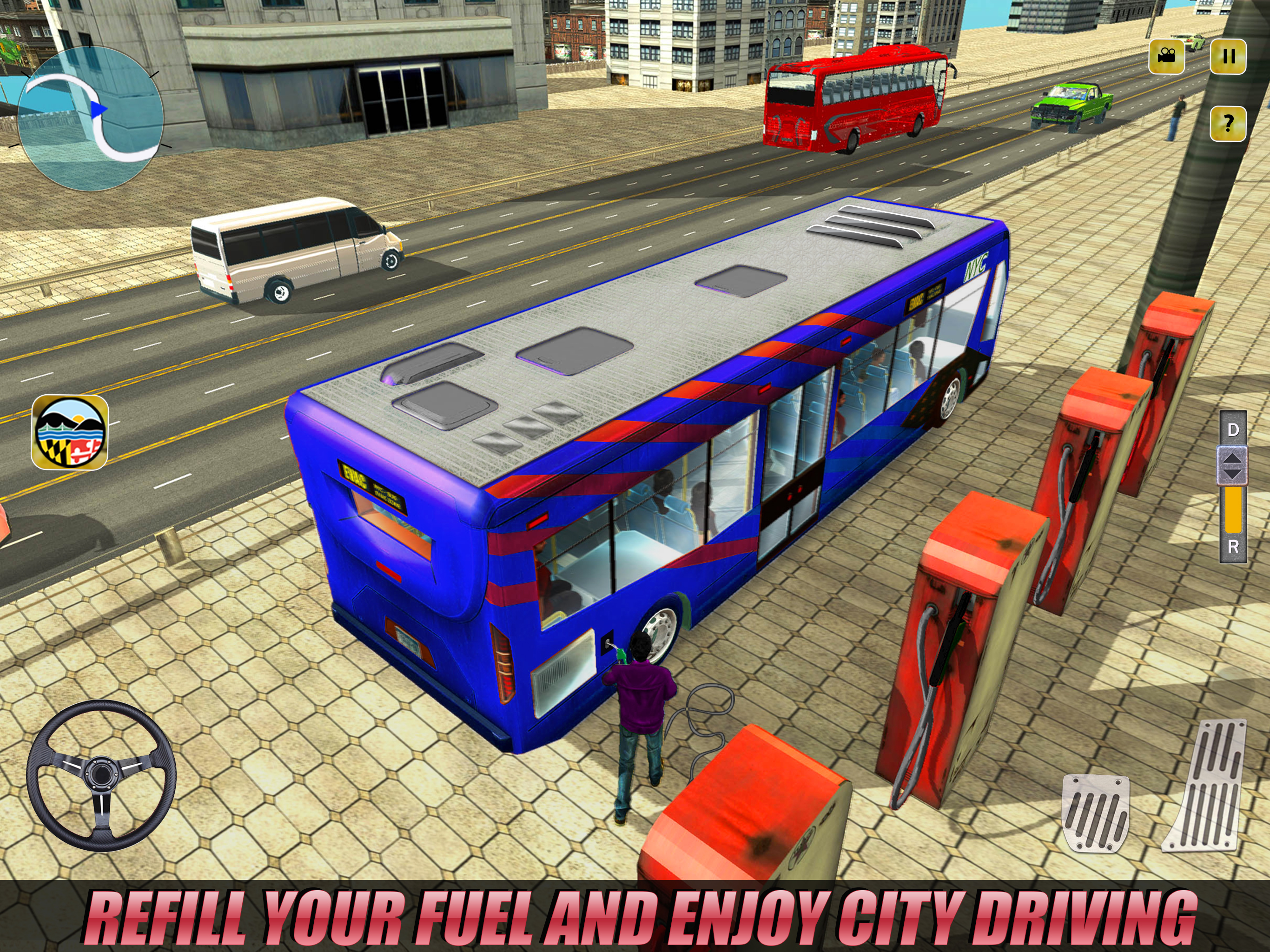 Liberty City Tourist Coach Bus - Pro Transport Sim