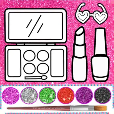 Glitter beauty coloring book Cheats