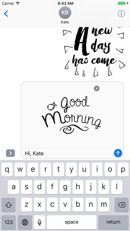 Good Morning Typography Stickers for iMessage screenshot-3