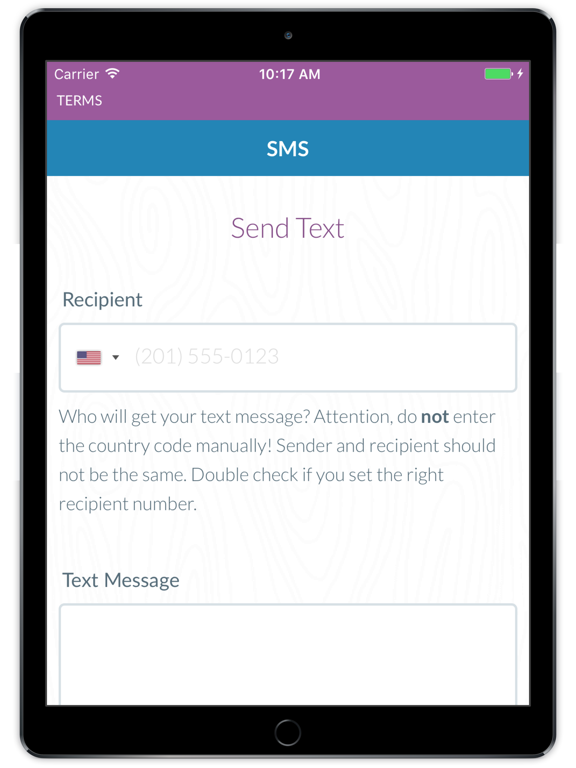 Private Text Message