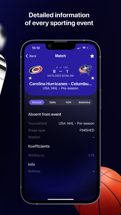 2Score - Live Sports Scores Screenshot