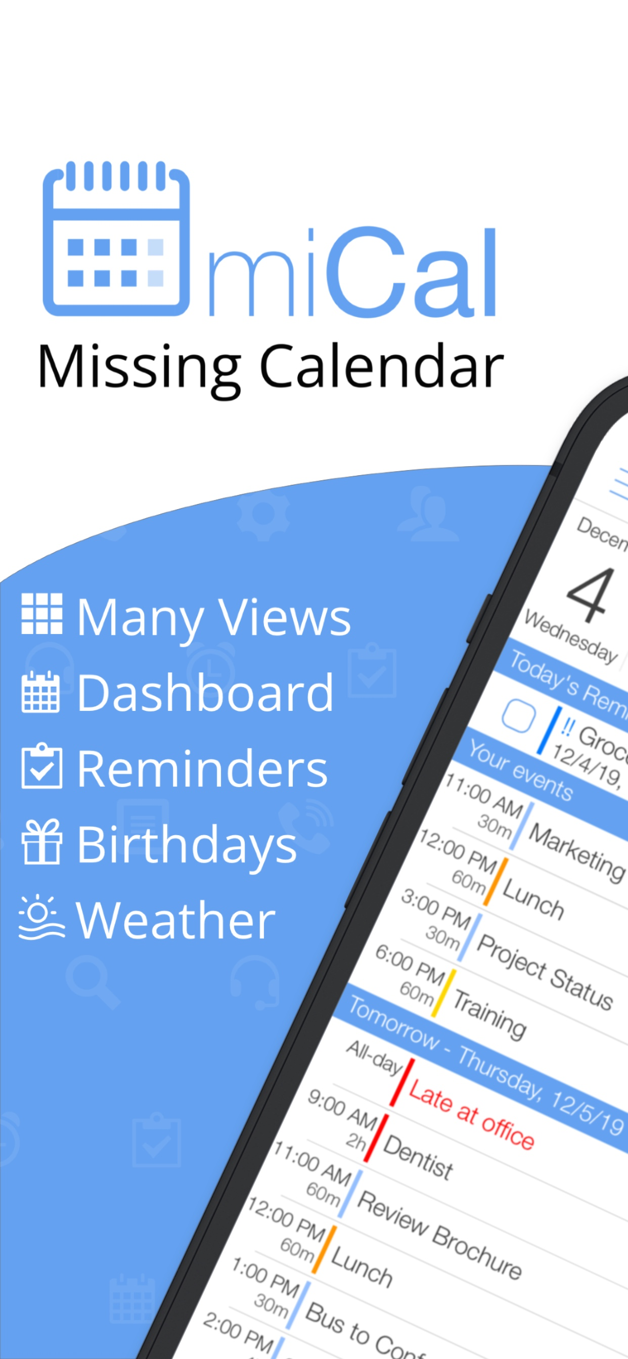 miCal - The missing Calendar