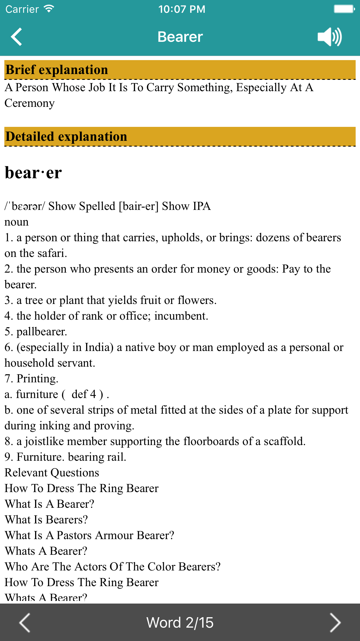 English Learner's Pocket Vocabulary screenshot 5