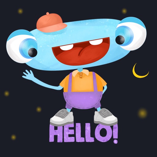 Happy Funny Monster - cute stickers