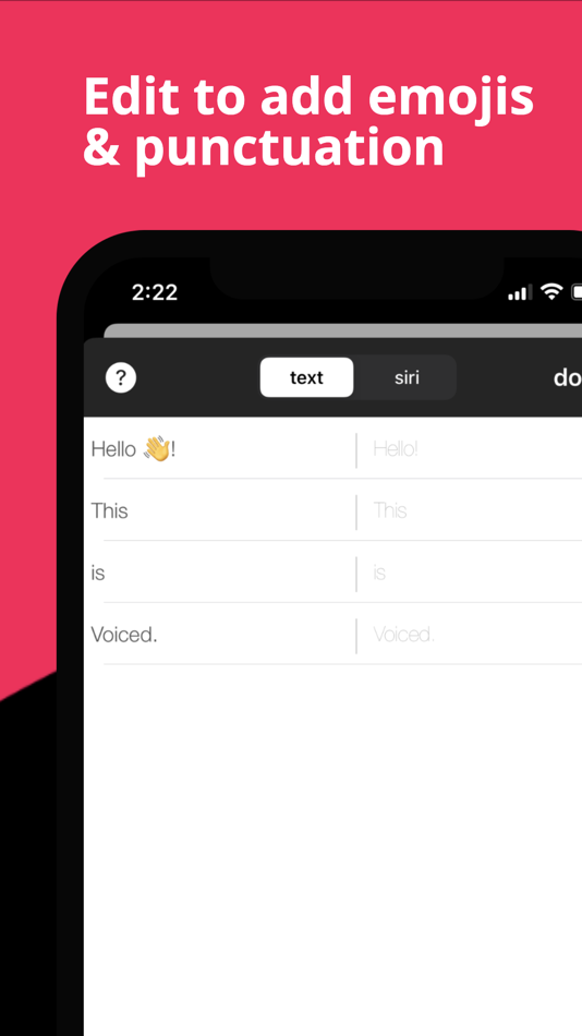 #3. Voiced - Speech to Text+Speech (iOS) 由: Melissa Molaire