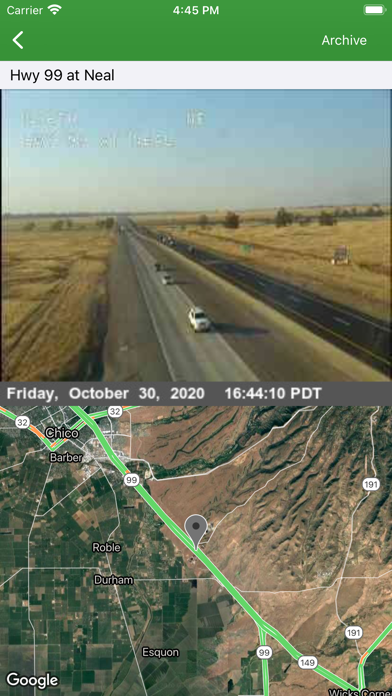 California Traffic Cameras Screenshot