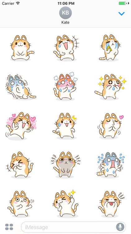 Calypso The Cute Little Cat Stickers