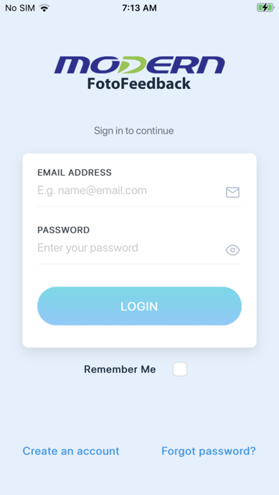 Modern FotoFeedback Screenshot