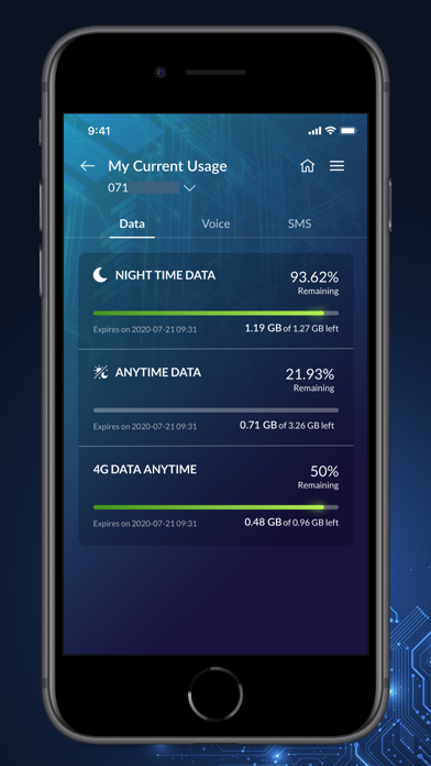 Mobitel Selfcare Screenshot