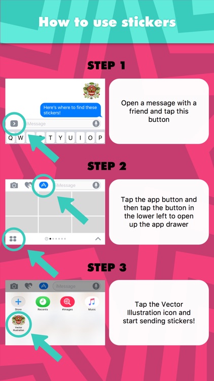 Vector Illustration stickers by mang baroek