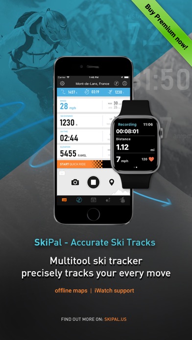 SkiPal - Accurate Ski Tracks Screenshot