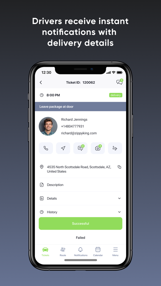 #4. Zippykind Delivery App (iOS) Podle: Snappylead LLC