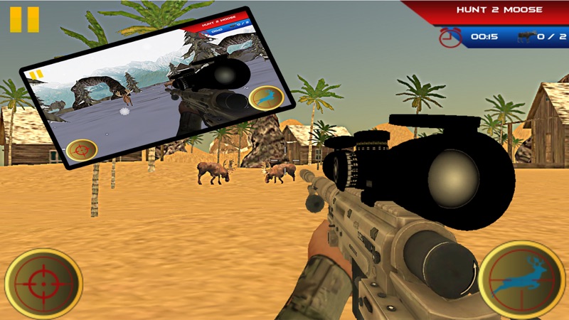 鹿の狩猟2017プロ：究極のスナイパーシューティング3D screenshot 2