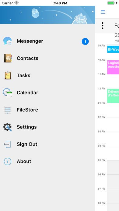 UVC Mobile CRM app screenshot