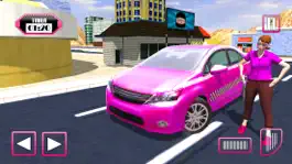 Game screenshot Pink Taxi Girl Driver & Modern Car Rush Games apk