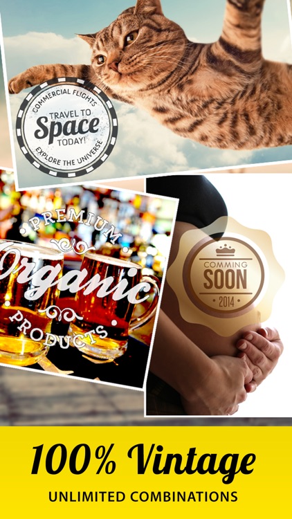 Vintage Stickers. Beautiful retro badges & labels screenshot-3