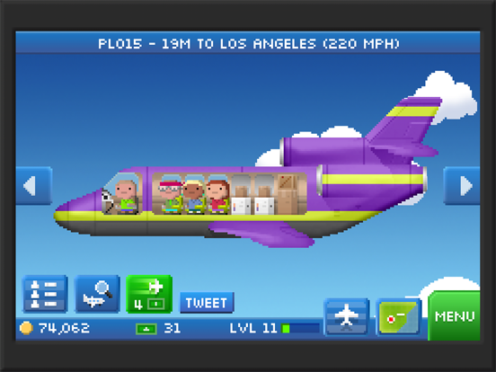 Pocket Planes: Airline Tycoon iPad app afbeelding 4
