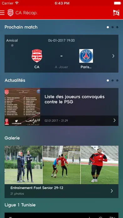 CA Officiel App Store screenshot 2