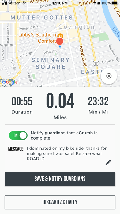ROAD iD: Run + Ride Safety Screenshot
