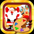 Snowman and merry christmas picture coloring book