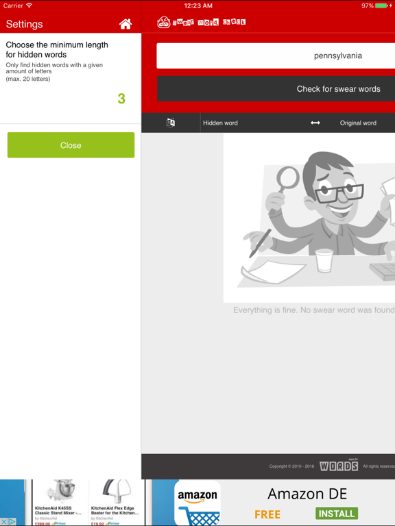 Screenshot #5 pour a! Swear Words Check