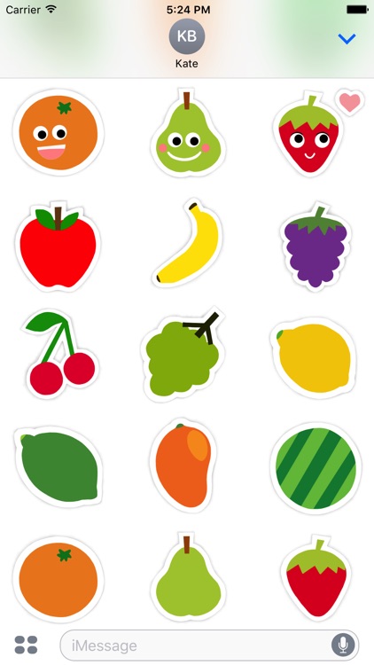 Animated Fruit Combo Stickers
