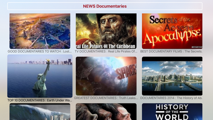 Screenshot #2 pour News Channels & Documentries