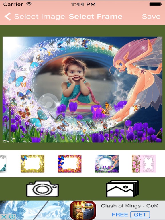 Screenshot #5 pour Cute Butterfly  Photo Frame And Pic Collage