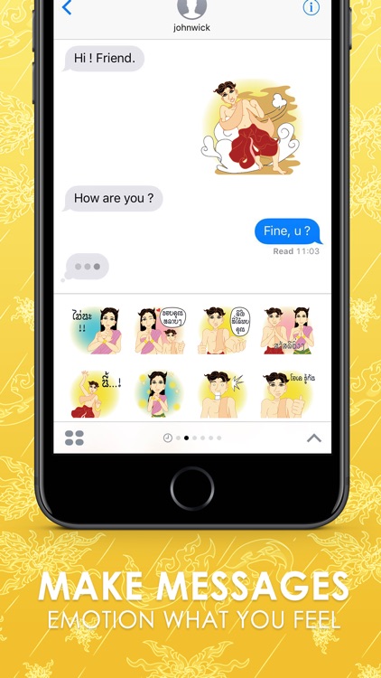 Thai Cartoon Stickers for iMessage