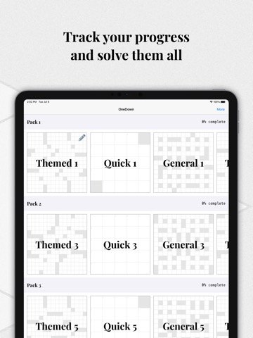 OneDown - Crossword Puzzlesのおすすめ画像5