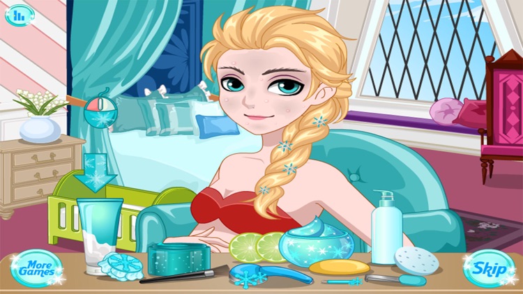 Snow Queen - Dress up and make up
